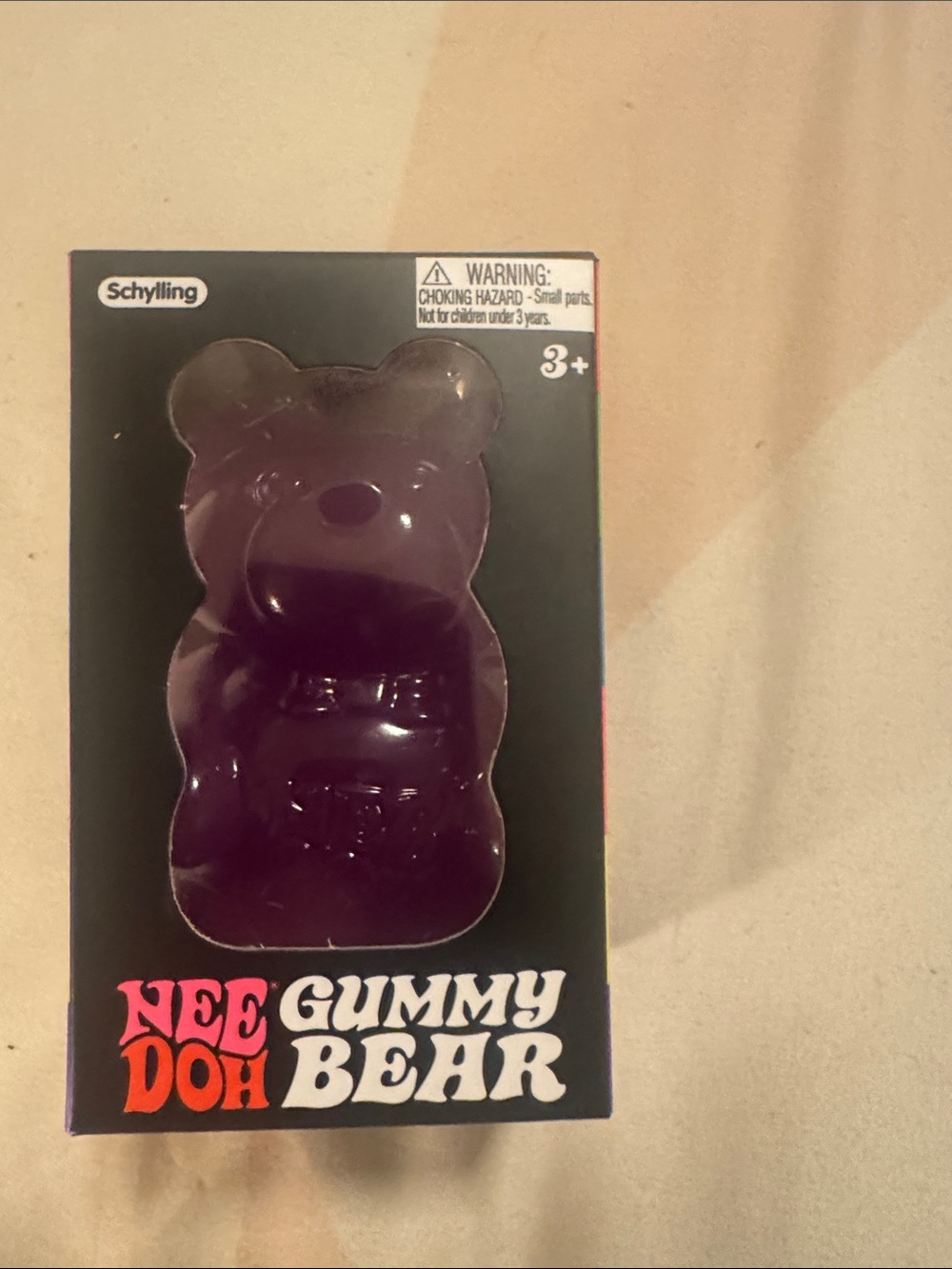 Schylling Nee Doh Gummy Bear Sensory Toy - Purple